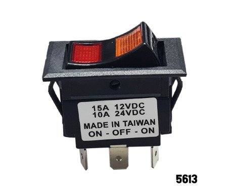 Illuminated Rocker Switch - 6 Pin